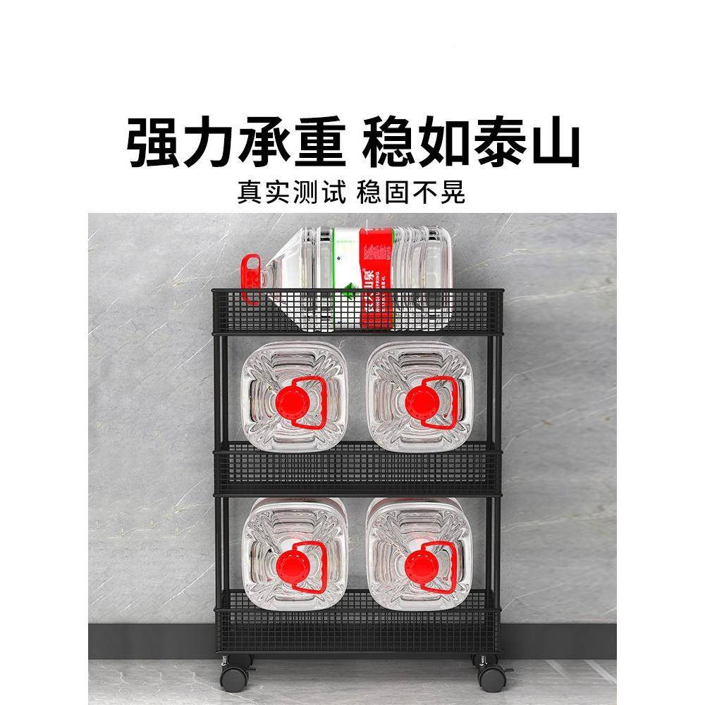 生间缝置物架夹门后缝收卫纳柜浴室极窄落地窄缝架子H0811165窄赢