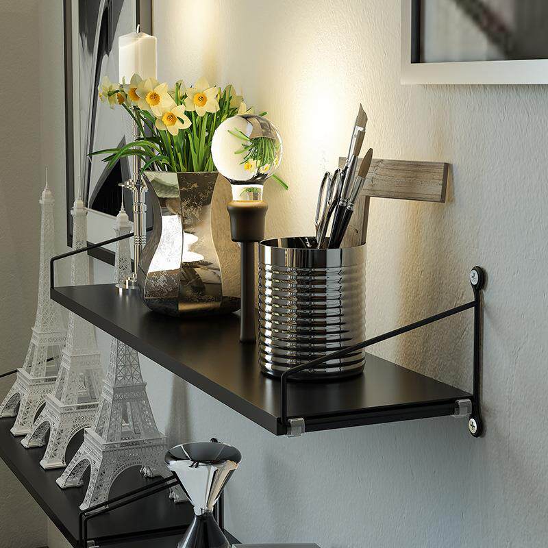 免打孔墙上置物架床头投影仪层板墙面挂板客厅壁挂墙壁书架一字板