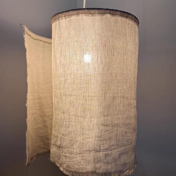 侘寂风吊灯日式复古餐厅吧台火锅店民宿饭店包厢餐饮麻布装饰灯具