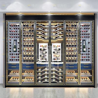 商用白酒柜雪茄柜高档红酒柜亚克力酒窖酒架展示柜不锈钢恒温酒柜