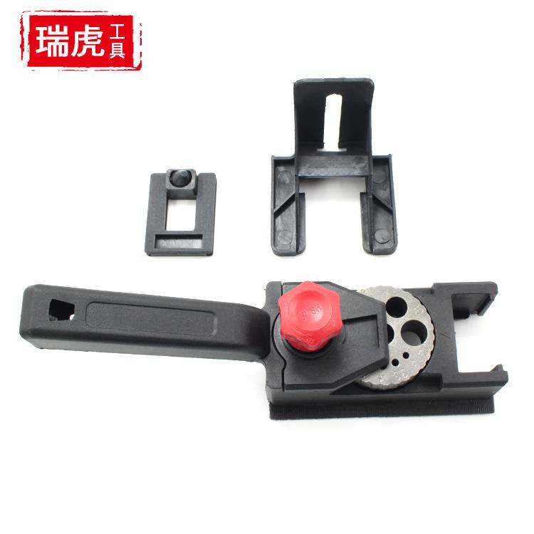 木工打孔定位器 木工板材DIY10孔3-12mm限位夹具装置工具套装