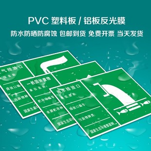 噪声排放源固体废物废气污水雨水排放口标识牌危废间生产单位标牌
