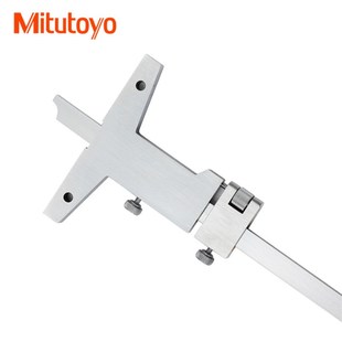 527 101 122 200mm不锈钢深度尺线卡 102 日本三丰深度游标卡尺