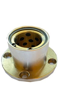 外钢内铜嵌入式圆法兰石墨铜套无油衬套固定座组LMFP20/LMFP16UU