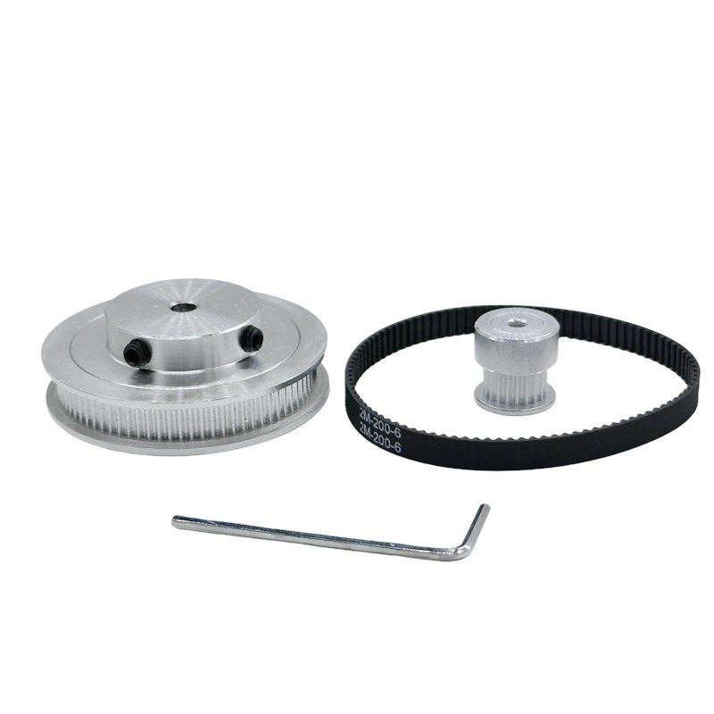 2GT同步皮带轮2M20齿/80齿内孔3-14mm 1:4皮带宽度6/10mm标准涨紧