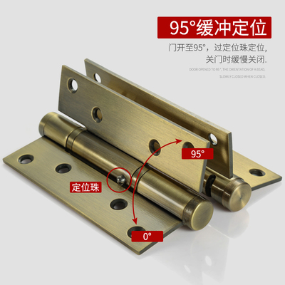 液压合页阻尼缓冲自动关门闭门器木门隐藏定位弹簧合叶隐形门铰链