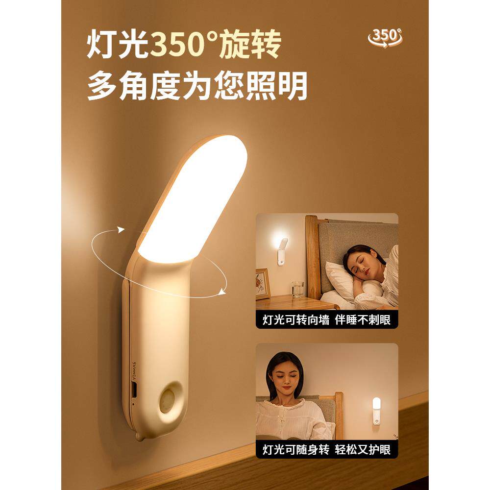 夜灯915护充卧室床头看书学生宿小舍床上用小灯眼阅电读学习寝室