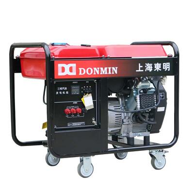 上HJQ海东明双缸汽油3发千电机80v三相12kw施工铁1塔基站2瓦代维