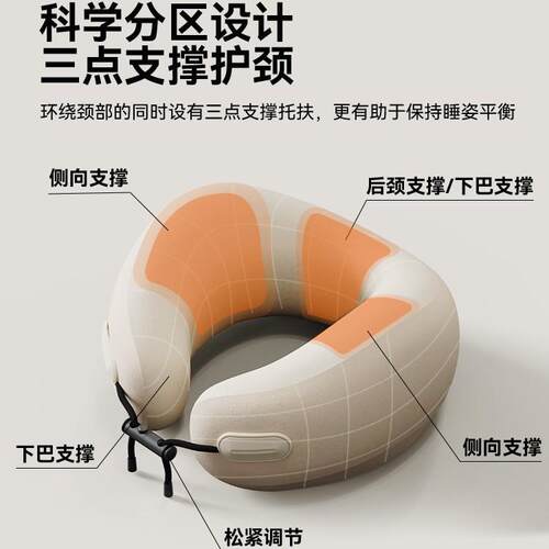 【国货之光ES2】EVERYTHIUN枕K旅行颈便飞机枕午休睡觉型枕护颈枕