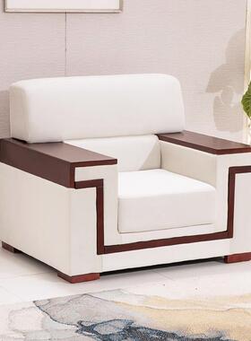 中式会议沙发YYM贵宾接待室沙典发茶几组合古中式单三人办会客公