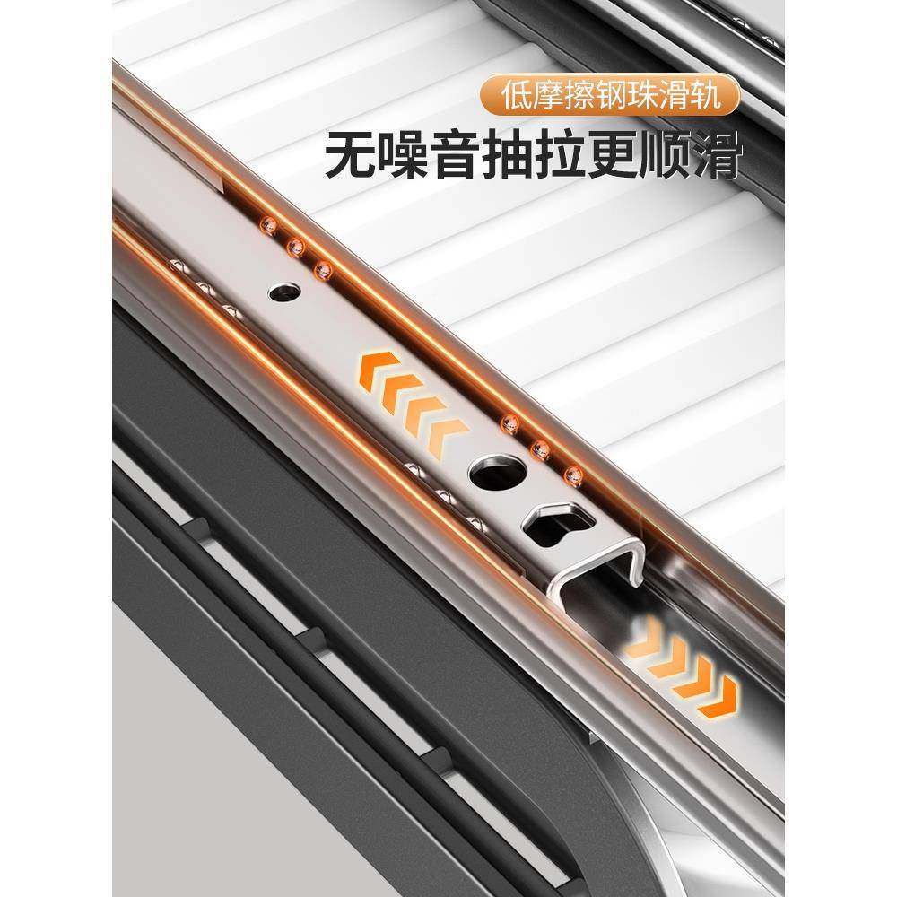 厨房抽拉碟碗收纳架橱柜内架拉篮抽屉式放WT843056碗碗盘盘子置沥,厨房/烹饪用具,抹布架/厨房清洁收纳架,淘宝优惠券,粉丝福利购,淘宝优惠卷