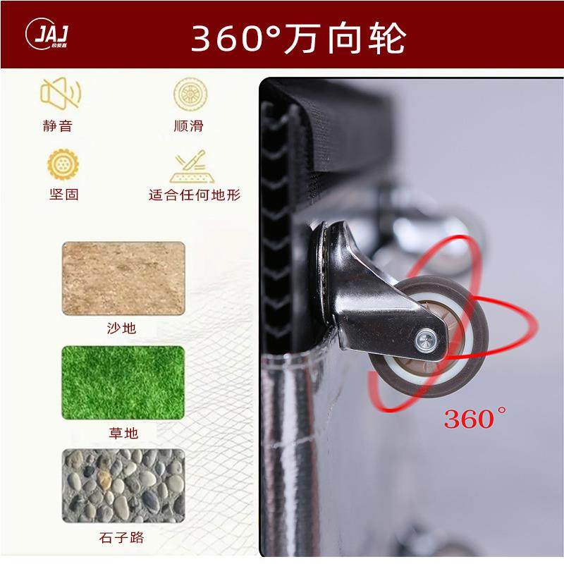 菜浩肯包用小大容量家买菜拉车袋购物拉车袋拉杆买推车万向轮可提