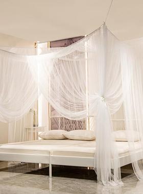 B#大挂账吊顶睡帐床蚊帐不则床拼接床四开YP201门落地家规用宫C廷