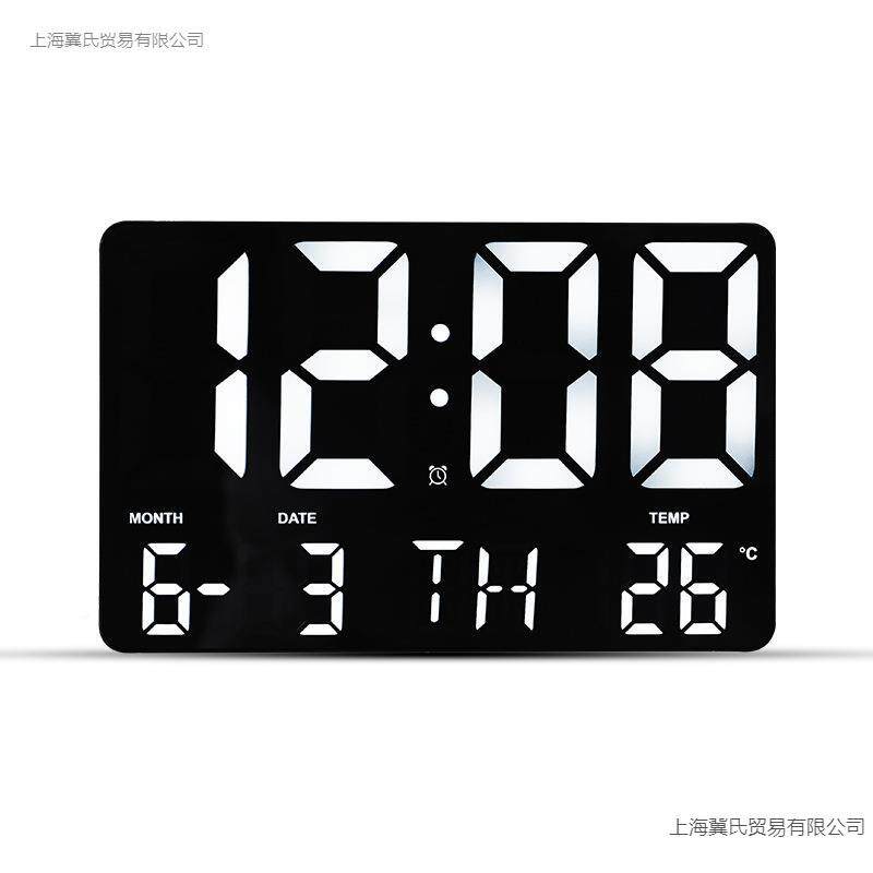 2025新款彩色大屏幕LCD电子钟台钟mcdTY2ih带闹温0度2钟学生闹钟G