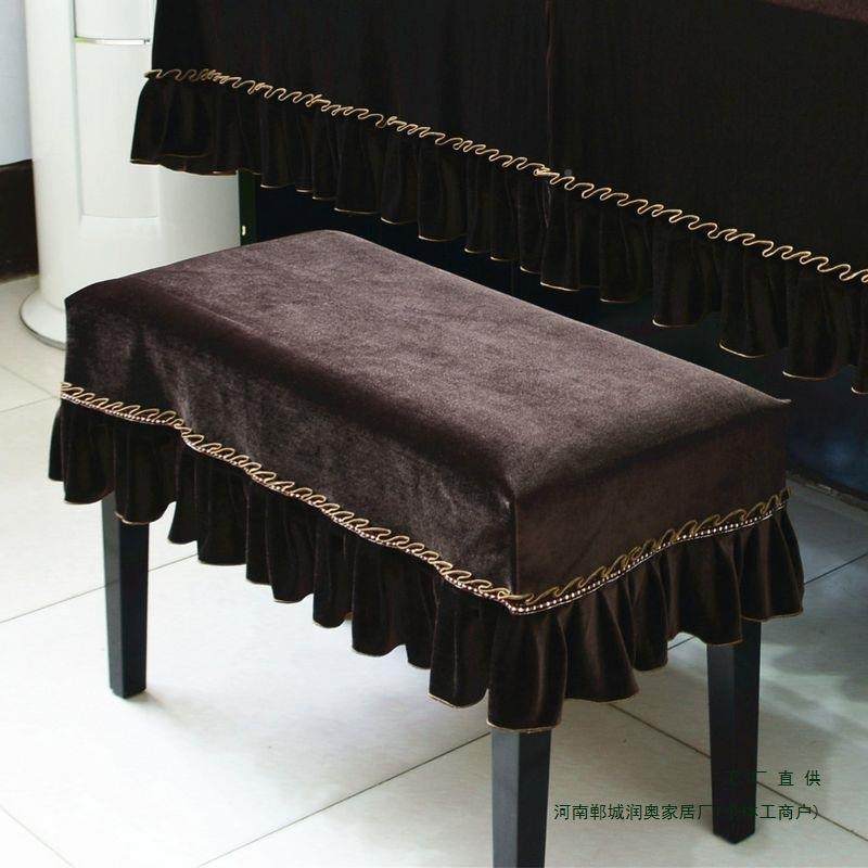 单双人升降F97MSH89椅子垫简约现代加厚绒钢琴凳罩欧式丝全凳防琴