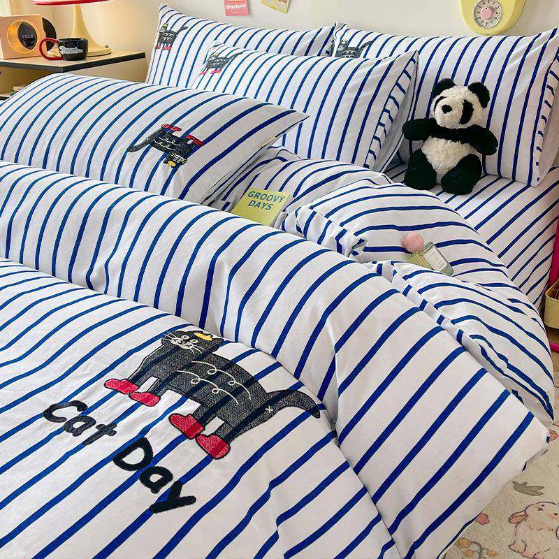 A类单卡通lxy20240全棉老布单件150x200粗x230被罩纯棉.四件套15,床上用品,学生床品套件,淘宝优惠券,粉丝福利购,淘宝优惠卷
