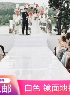 61K镜面3毯婚庆婚礼白色烤漆t镜面纸F7668866地台秀舞台背景布置