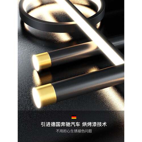 台餐厅灯吊灯轻奢中山灯具现代约简饭厅餐桌吧简极长条创意533设