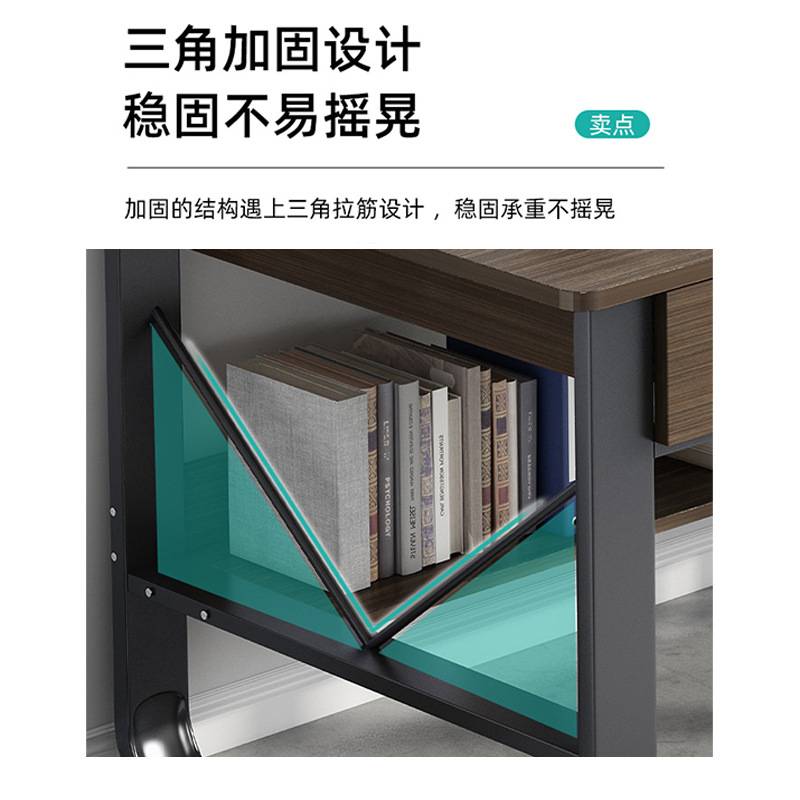 电脑桌家用台式简约办公桌多功能带抽屉出租房书桌学生学习桌子