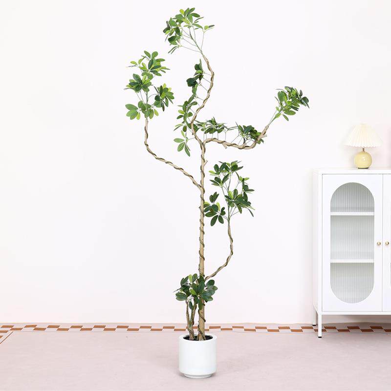 仿真绿植鸭脚高轻奢室木端内客厅栽大001盆落地假植物盆景