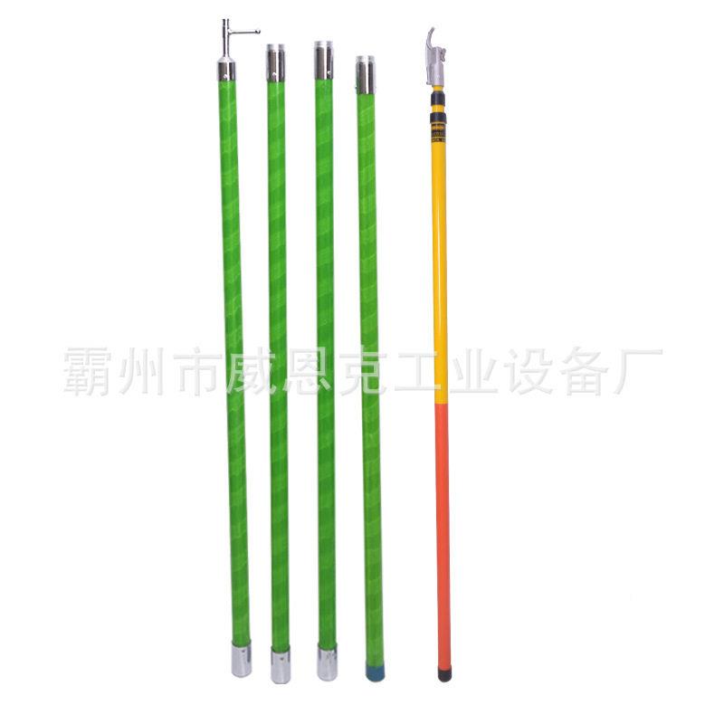 绝缘操作直杆带电作4节4M业压拉闸杆厂家供绝缘伸缩闸杆令棒1克拉
