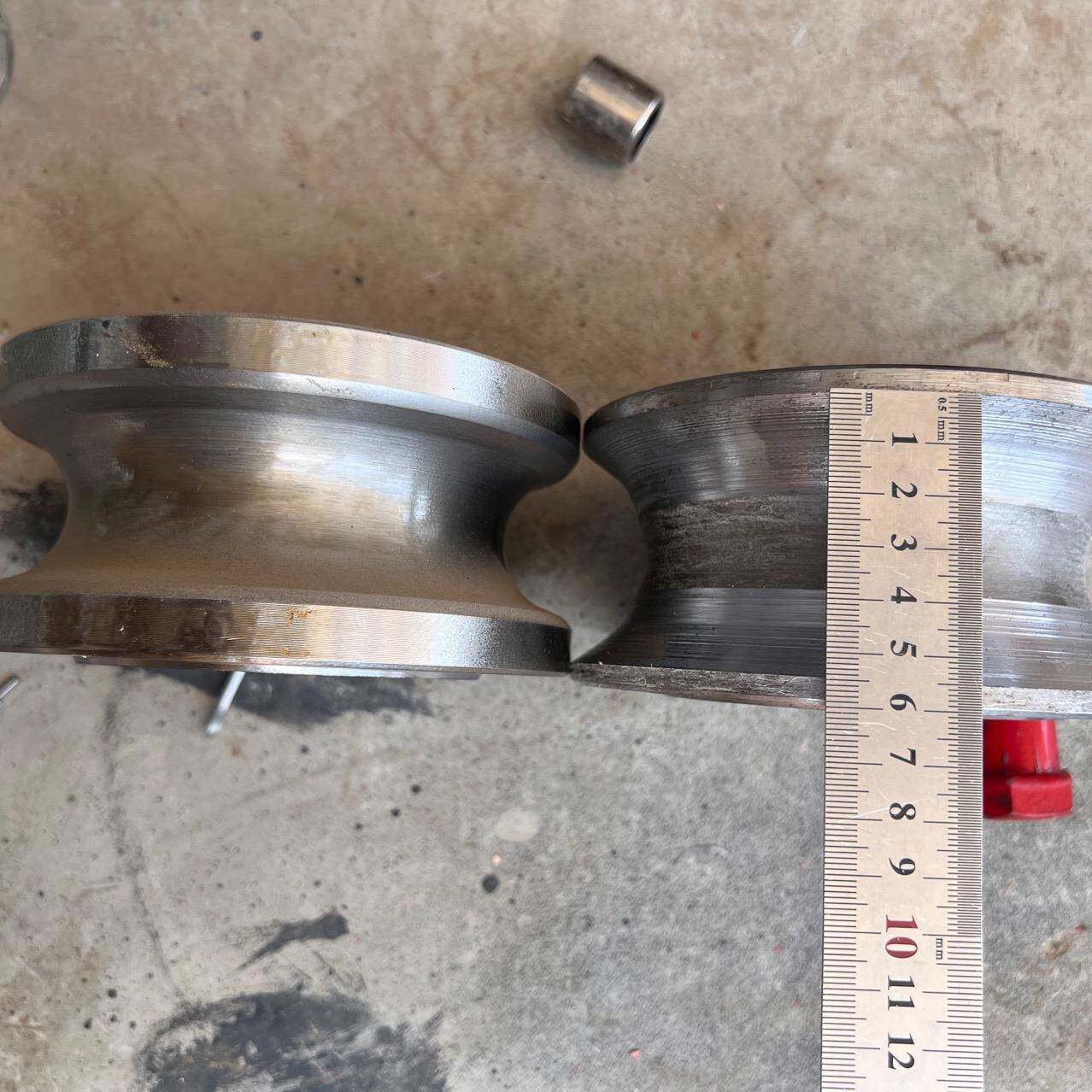 船用起滑轮扣滑车承吊环式KHO马蹄u型重型钢轮滚轮定重滑轮铸轴铁