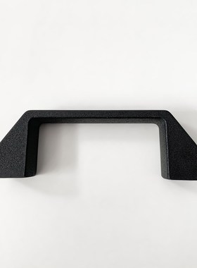 LS522工业中置柜ABS黑色尼龙塑料拉手门把90铝合金120MM桥式PL006