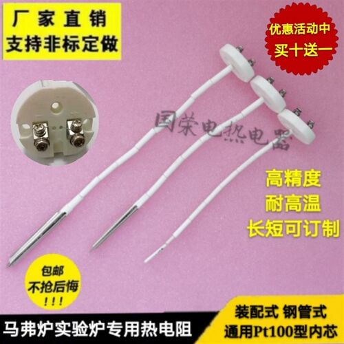 WZP-010高精度耐高温Pt100铂热电阻云母芯WZP-Pt100不锈钢陶瓷芯