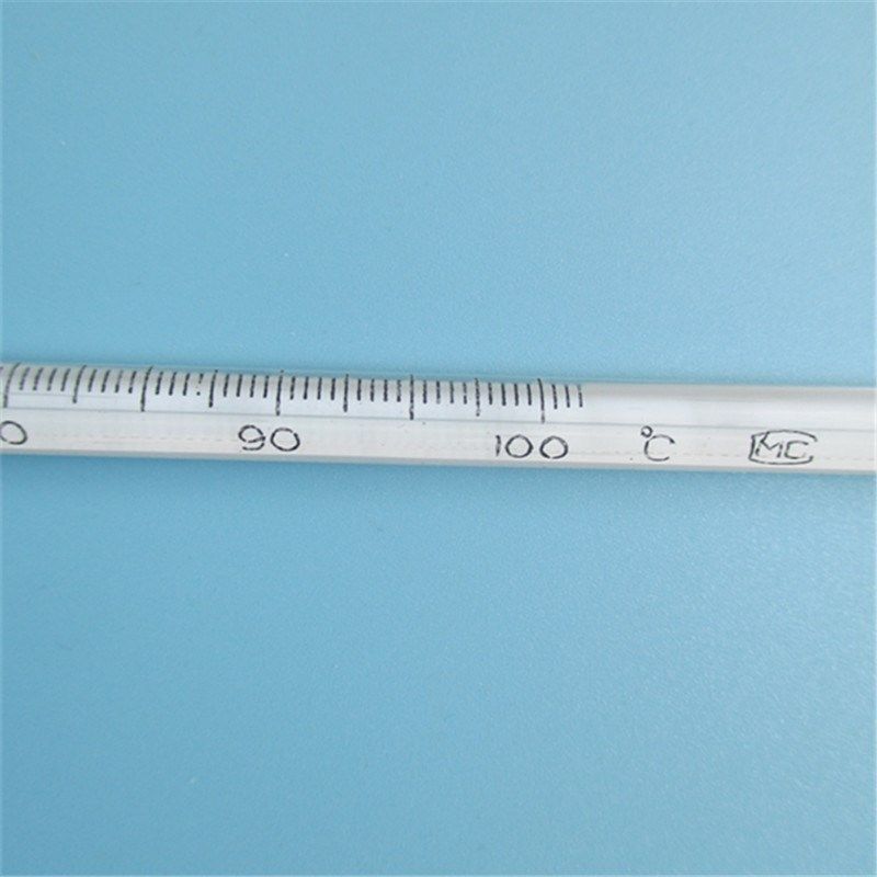 玻璃棒式水银温度计0-100长度35cm精度0.5温度表测温仪