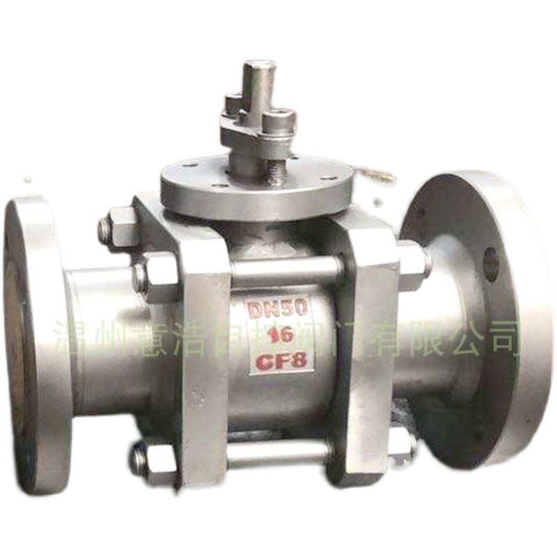 手动不锈钢陶瓷球阀Q41TC耐磨法兰O型切断调节阀304耐腐蚀重型