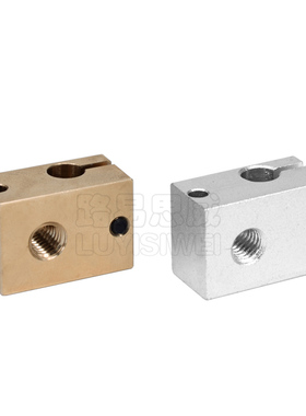 高品质配件新款E3DV6全金属挤出机专用PT款加热铝块加热块新款