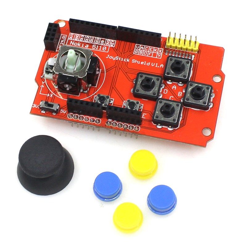 UNO R3游戏摇杆扩展板 JoyStick Shield PS2摇杆按键模块模拟键盘