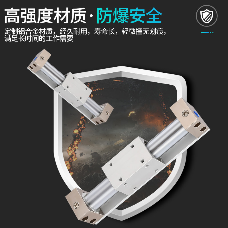 磁藕磁偶式无杆气动气缸CY3R15/20/25/32/40-100/200/300/400/500