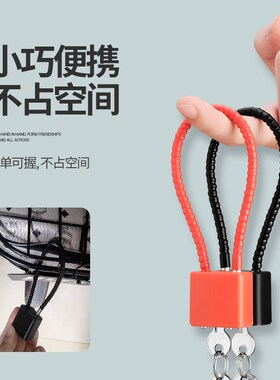 钢丝绳挂锁软锁橱柜子柜门长挂锁细钢丝锁防盗头盔锁密码钢缆锁具