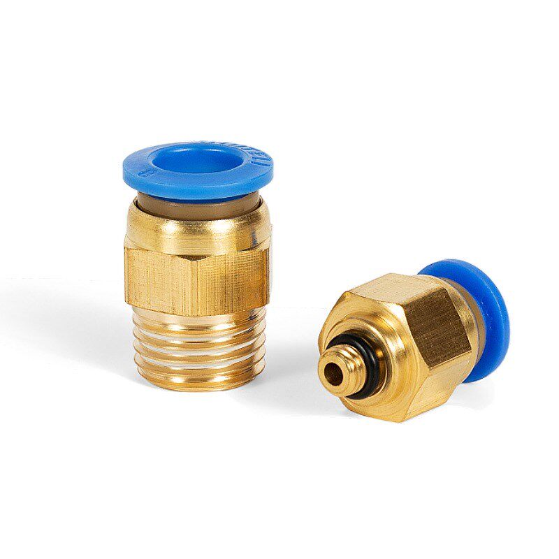 气动接头气管直通直接 PC8-02 PC6-01 PC4-M5风管外螺纹插管快接