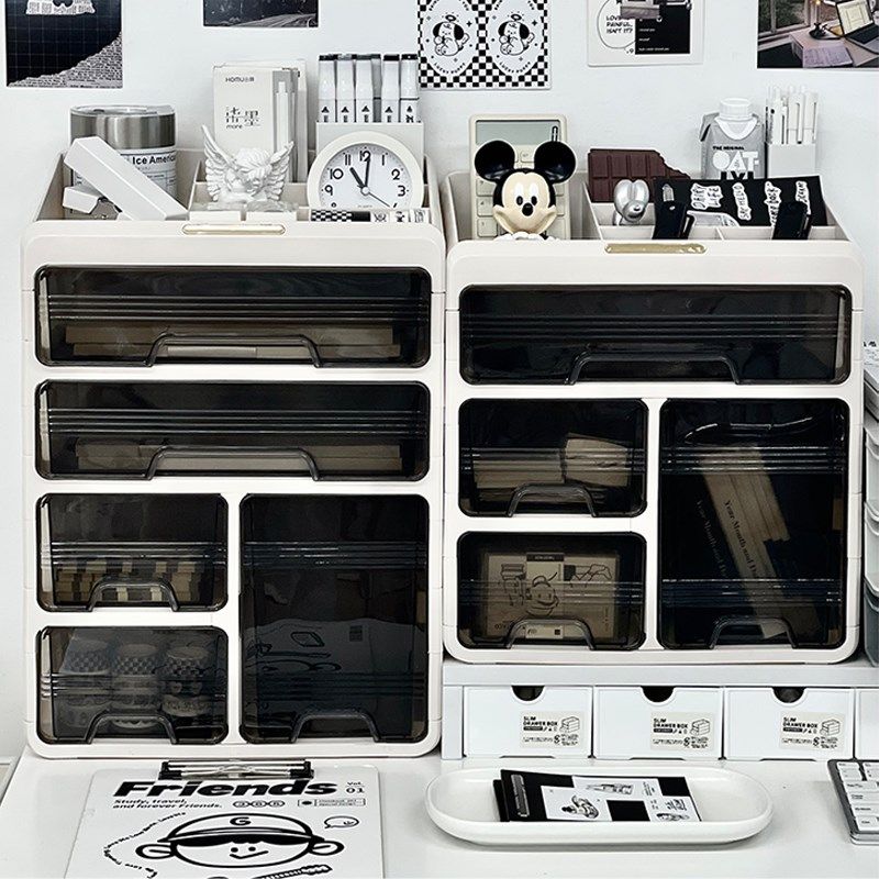 桌面化妆品收纳盒大容量高瓶护肤品收纳箱置物架宿舍桌上收纳柜,搬运/仓储/物流设备,其他起重搬运设备,淘宝优惠券,粉丝福利购,淘宝优惠卷