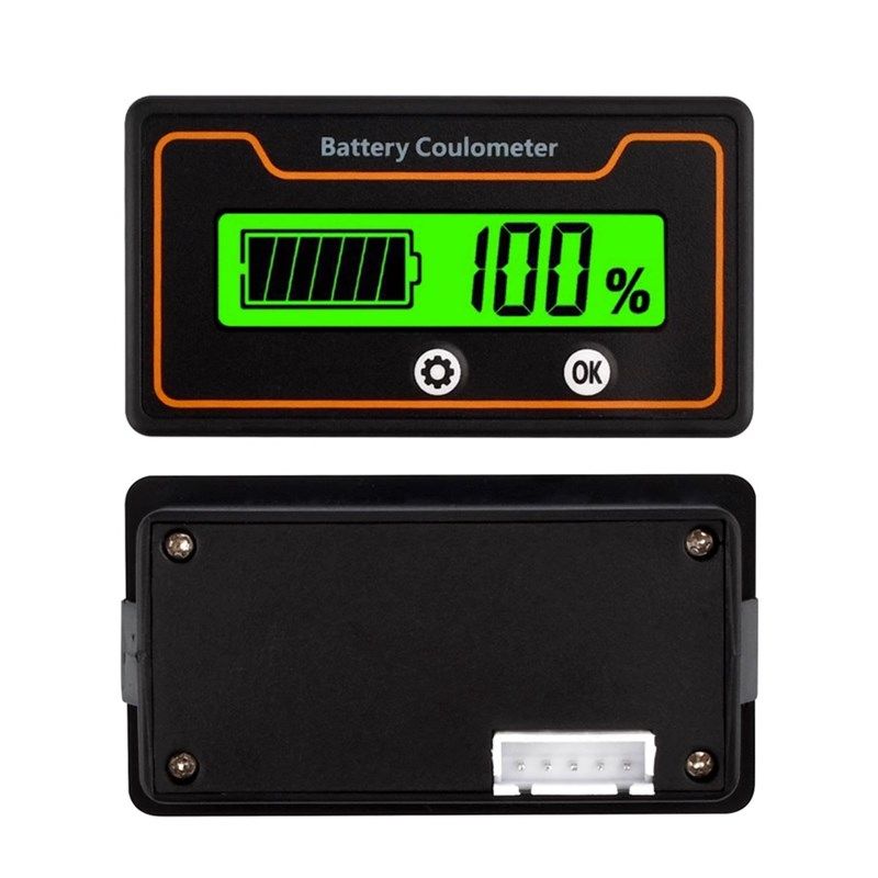 库仑计GY-K1S精准铅酸锂电电量表铁锂电池电量显示表显示放电充电