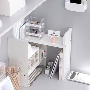 H型宿舍桌面上书架简易多层置物架寝室神器大学生杂物收纳小书柜