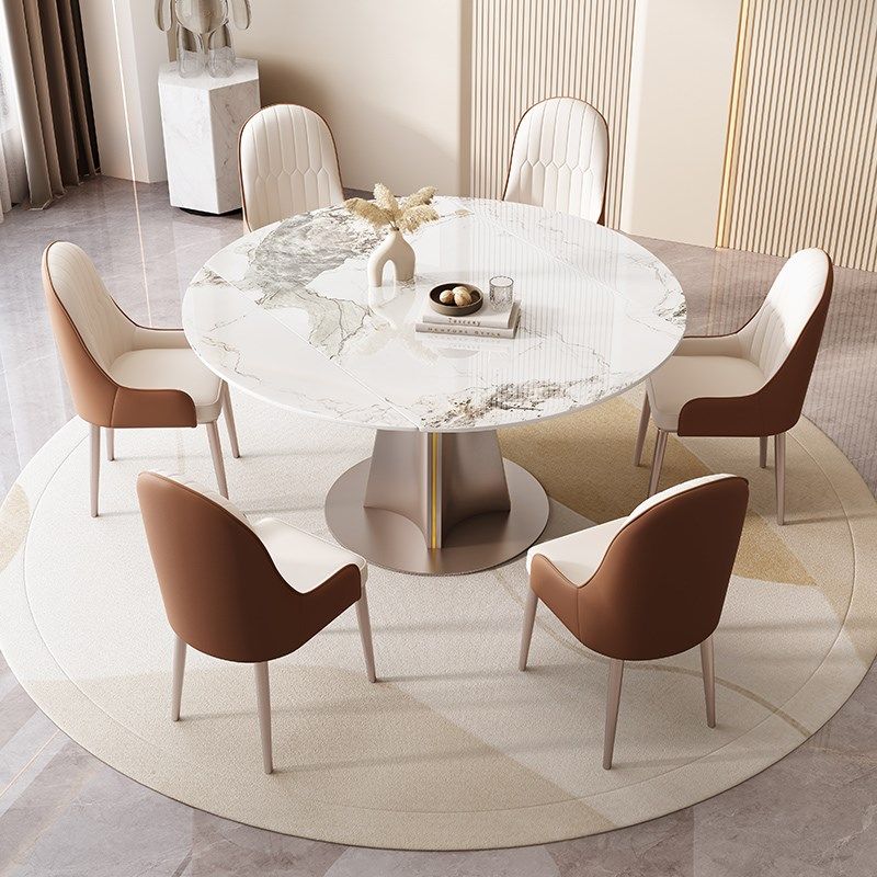 2023岩板餐桌旋转伸缩方圆两用 家用小户型可变圆桌现代简约轻奢,搬运/仓储/物流设备,其他起重搬运设备,淘宝优惠券,粉丝福利购,淘宝优惠卷