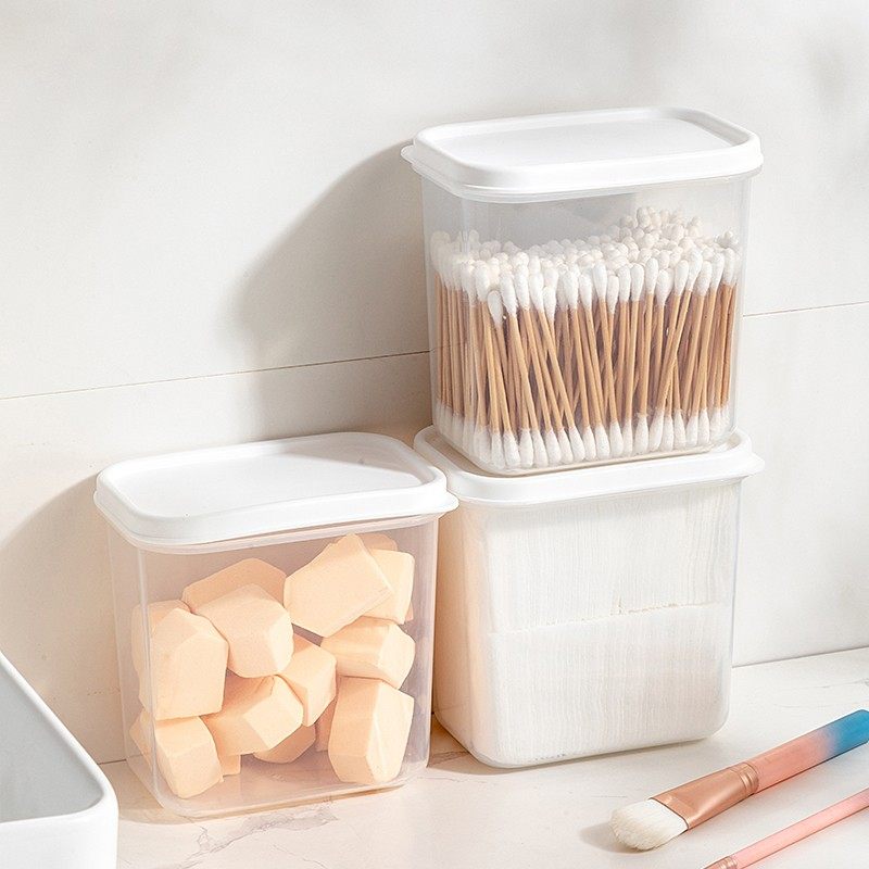 化妆棉收纳盒可爱桌面防尘透明创意棉签卸妆棉盒塑料带盖小盒子,搬运/仓储/物流设备,其他起重搬运设备,淘宝优惠券,粉丝福利购,淘宝优惠卷