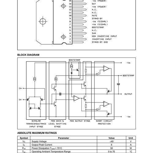 原装全新ST进口 TDA7295 ZIP-15 功率放大器芯片音频功放芯片IC