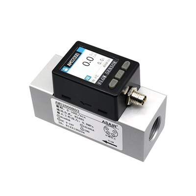 ASAIR奥松智能数显热式气体质量流量计AMS2000氧气空气0-500L/min