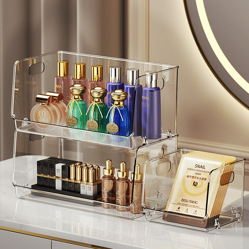 轻奢桌面化妆品收纳盒亚克力置物整理盒面膜口红护肤品杂物收纳筐,搬运/仓储/物流设备,其他起重搬运设备,淘宝优惠券,粉丝福利购,淘宝优惠卷