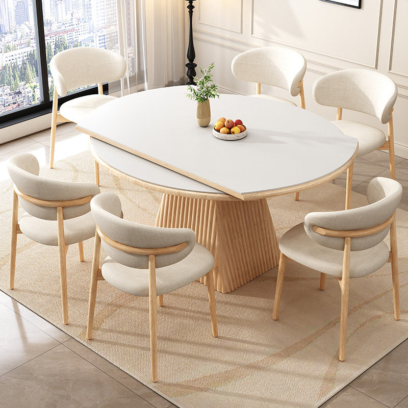 岩板餐桌椅组合奶油风家用小户型可伸缩摺叠方圆两用现代简约圆桌,搬运/仓储/物流设备,其他起重搬运设备,淘宝优惠券,粉丝福利购,淘宝优惠卷