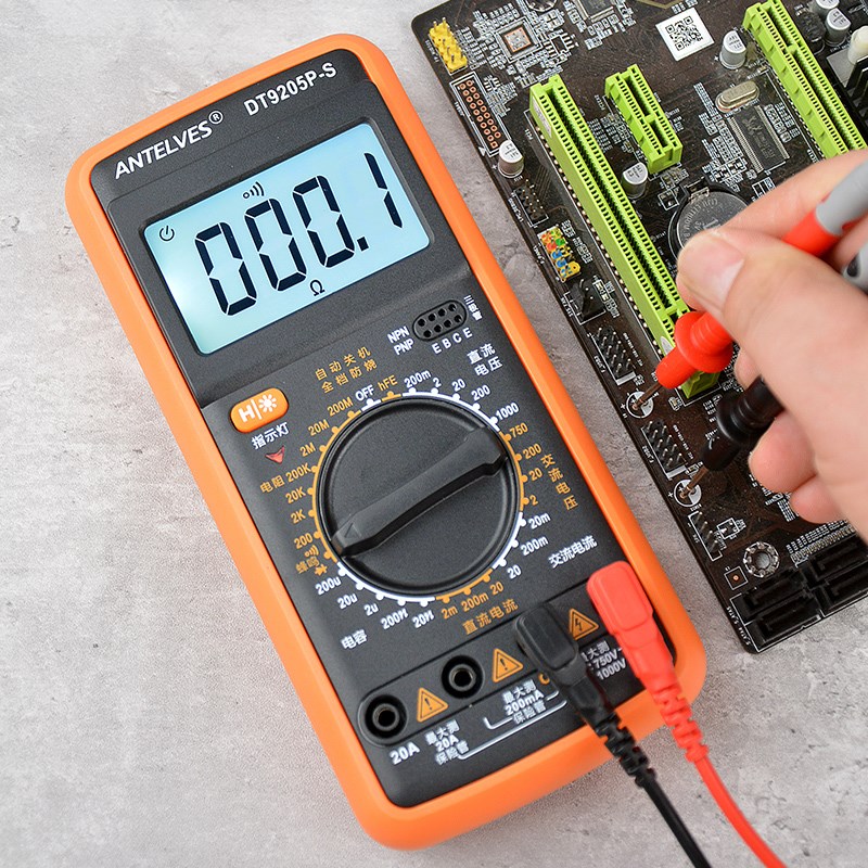 DT9205P-S万用表数字高精度智能防烧多功能电工专用数显式万能表