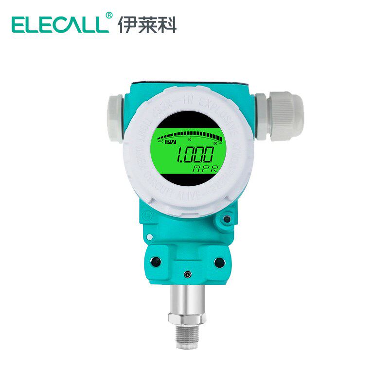 伊莱科800AS硬平膜压力变送器 数显应变式矿浆纸浆泥浆防堵传感器