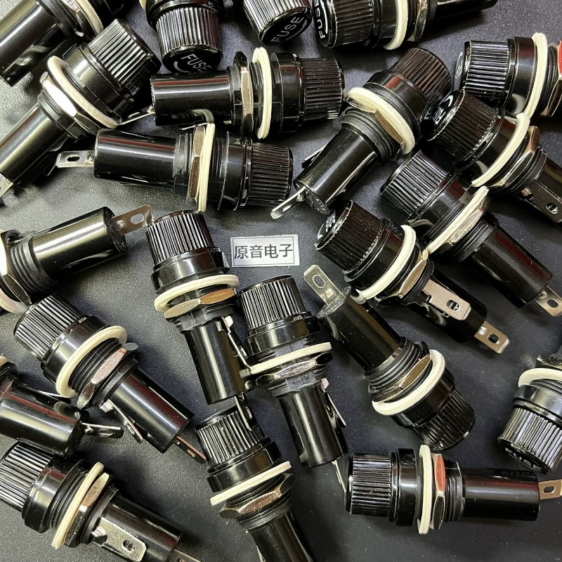 进口FUSE 保险管座 6*30 保险丝座 耐高温胶木电 6X30保险座