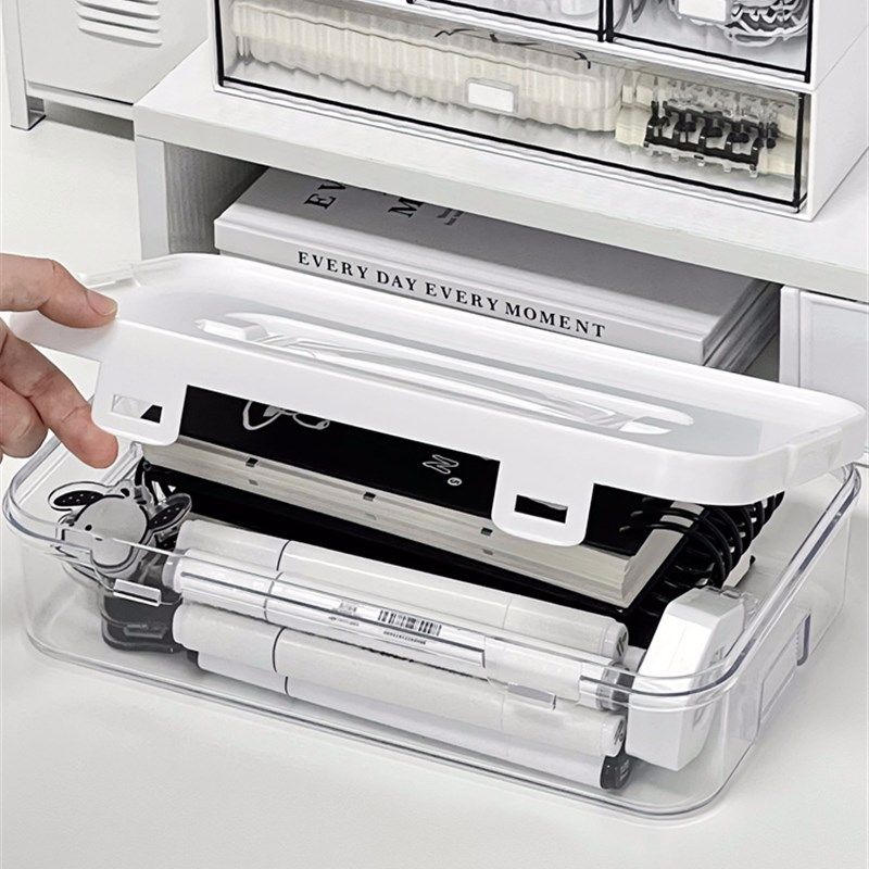 文具收纳盒桌面大容量储物盒宿舍办公室学生书桌手帐整理盒置物架,纺织面料/辅料/配套,服装加工设备,淘宝优惠券,粉丝福利购,淘宝优惠卷