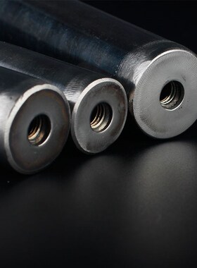 等高套筒不锈钢转接套筒竹竿接头钓鱼配件抄网头抄网圈外螺丝牙M8