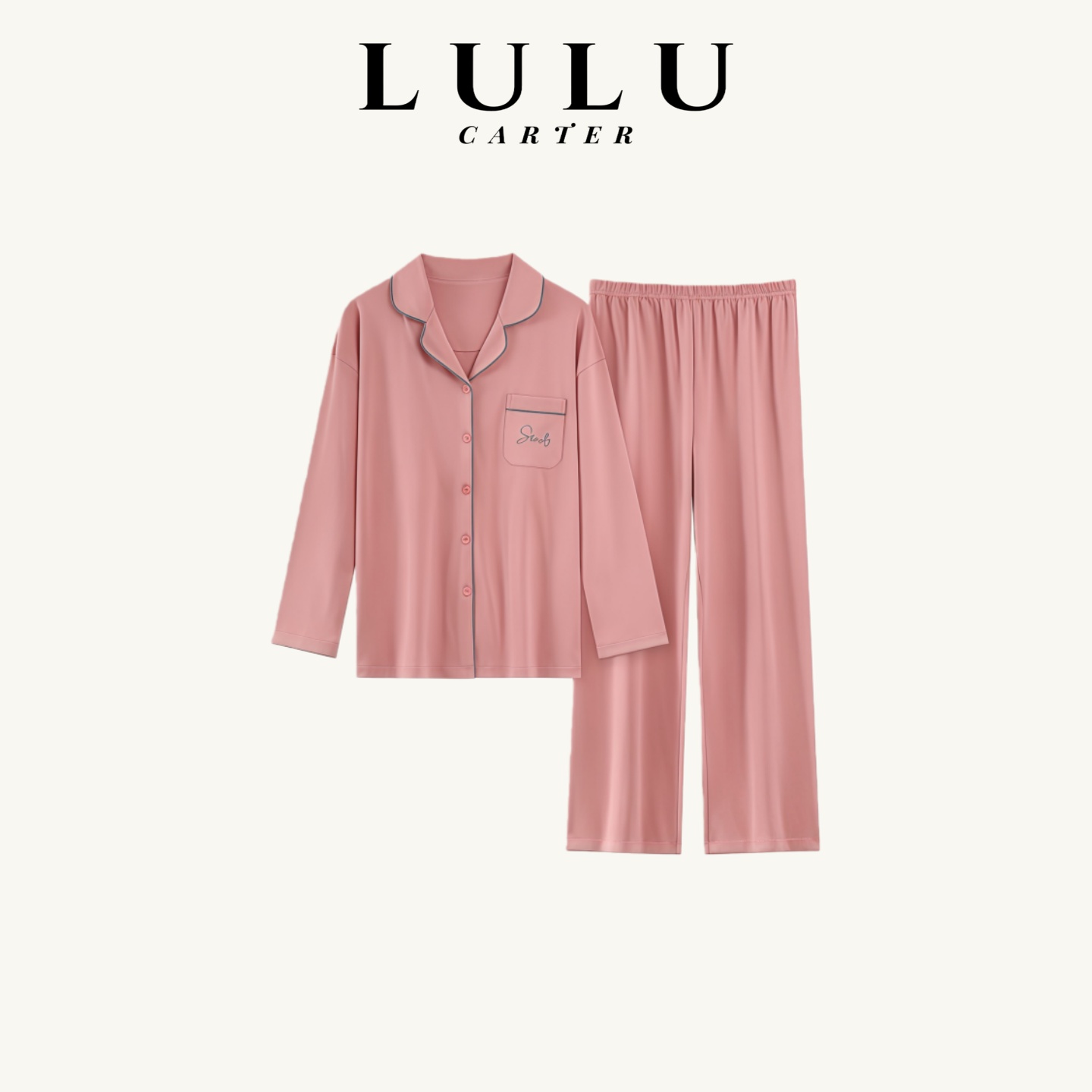 轻奢简约纯色德绒加厚保暖家居服